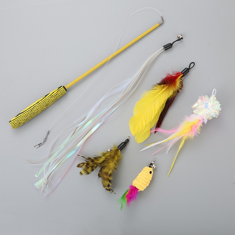 Cat Toys Factory - Adjustable Length Swinging Hanging Feather