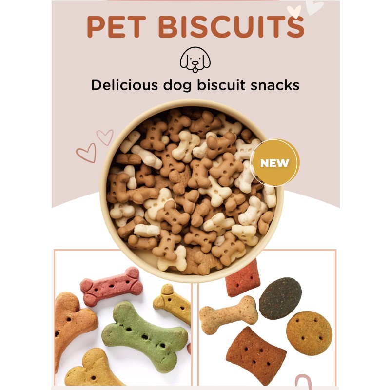 Dog Biscuits Factory - OEM Organic Bone Shape Chicken Beef