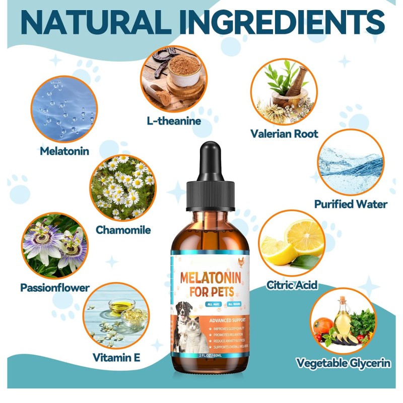 Pet Melatonin Drops Supplier - Foreign Trade Supply Specific Melatonin Drops for Pets
