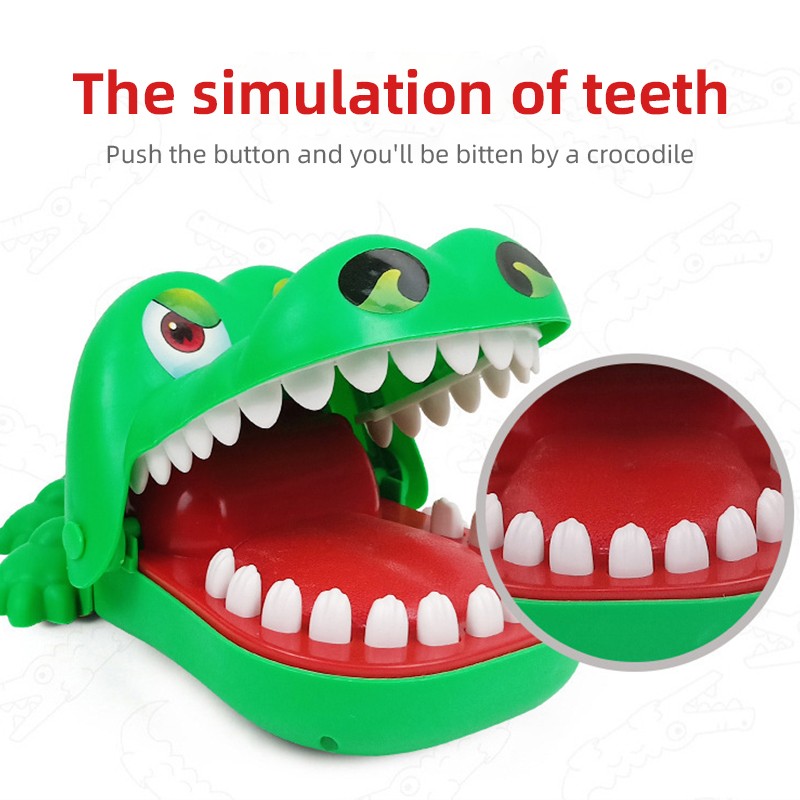Crocodile Toy Factory - Tricky Mouth Bite Finger Manual Interactive for Kids