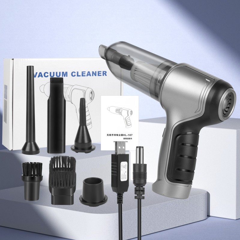 Car Vacuum Cleaner Factory - Handheld Strong Suction Brushless Motor USB Rechargeable
