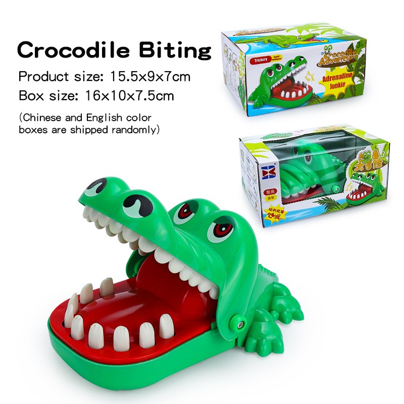 Crocodile Toy Factory - Tricky Mouth Bite Finger Manual Interactive for Kids