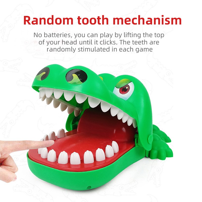 Crocodile Toy Factory - Tricky Mouth Bite Finger Manual Interactive for Kids
