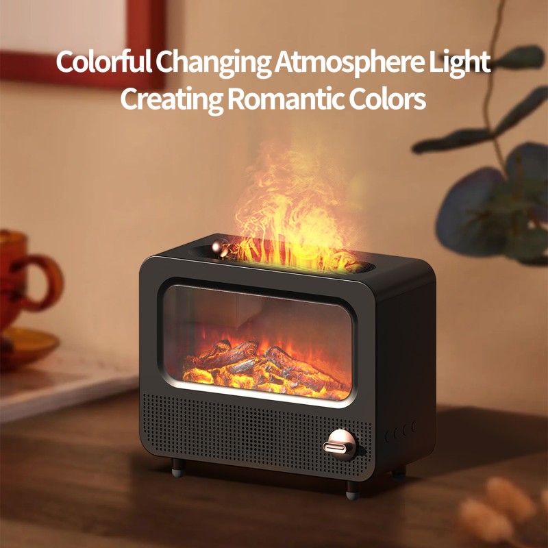 LED Humidifier Supplier - 7 Colors 3D Flame Ultrasonic Nano Mist Aromatherapy