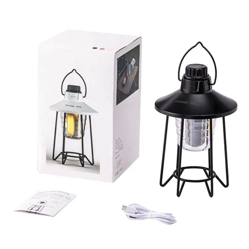 Camping Lantern Supplier - Vintage Tent IPX54 Outdoor Portable Retro Lamp