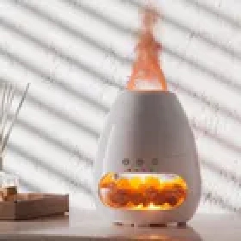 Salt Lamp Diffuser Manufacturer - Himalayan 3D Flame Ultrasonic USB Essential Oil
