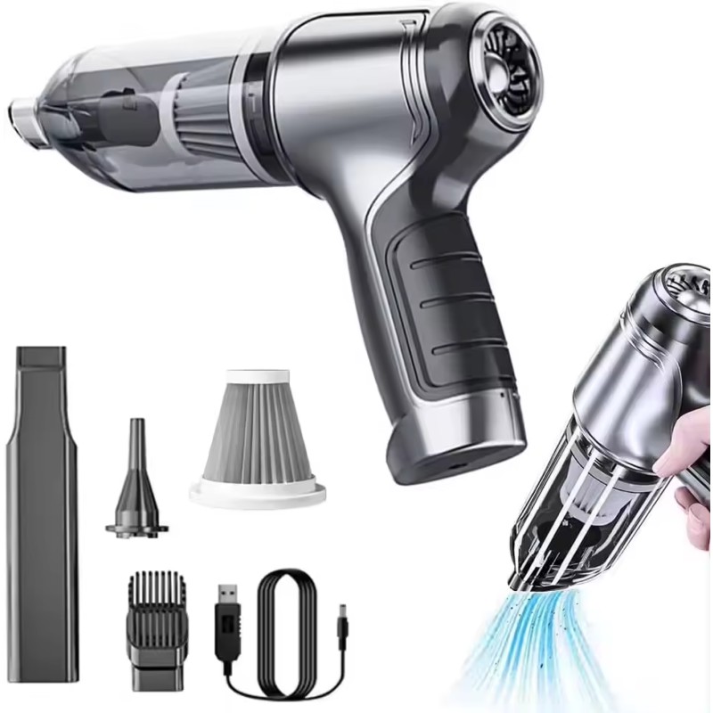 Car Vacuum Cleaner Factory - Handheld Strong Suction Brushless Motor USB Rechargeable