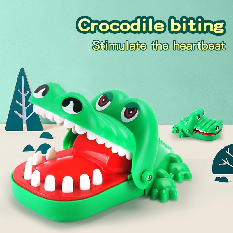 Crocodile Toy Factory - Tricky Mouth Bite Finger Manual Interactive for Kids