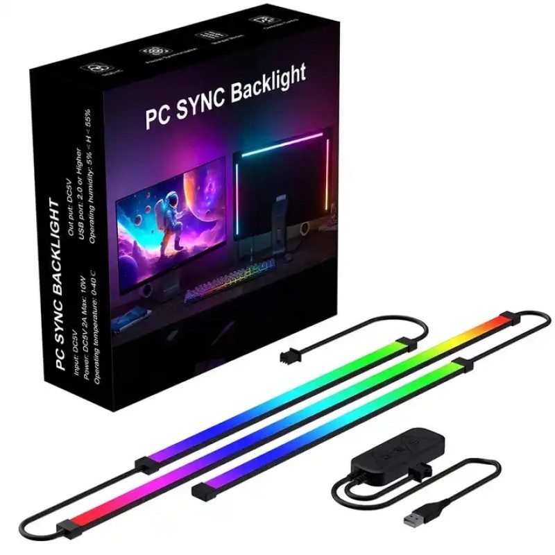 LED Strip Light Supplier - PC Sync Backlight Colorful RGB Game Atmosphere Lamp