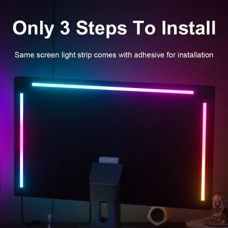 LED Strip Light Supplier - PC Sync Backlight Colorful RGB Game Atmosphere Lamp