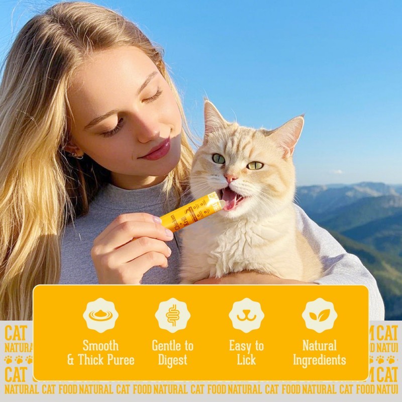Cat Sticks Factory - Natural Lickable Salmon Oil Krill