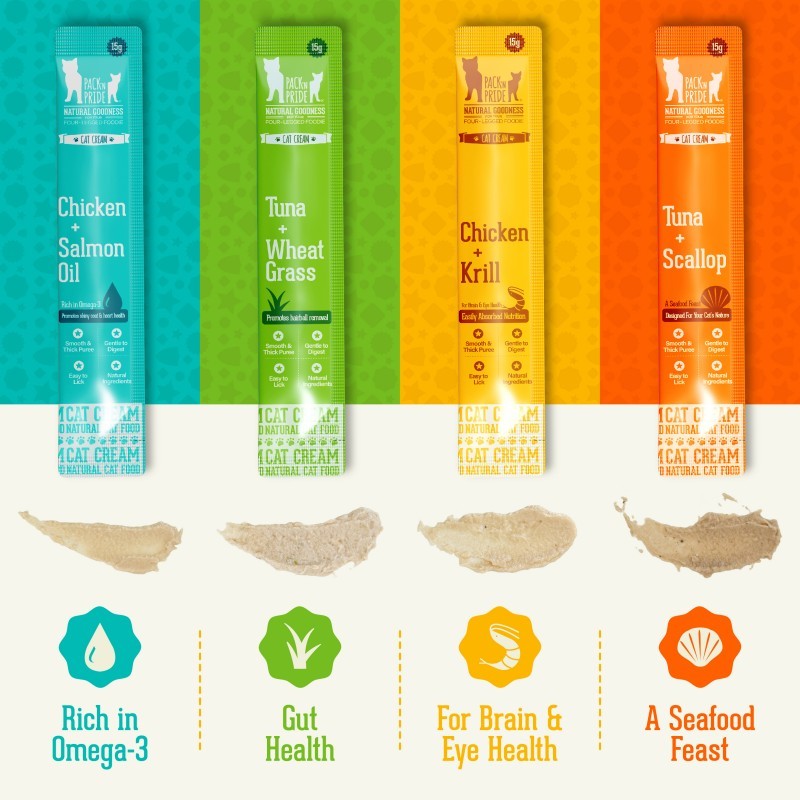 Cat Squeeze Treats Manufacturer - 4 Flavors Mixed Hydration Boost