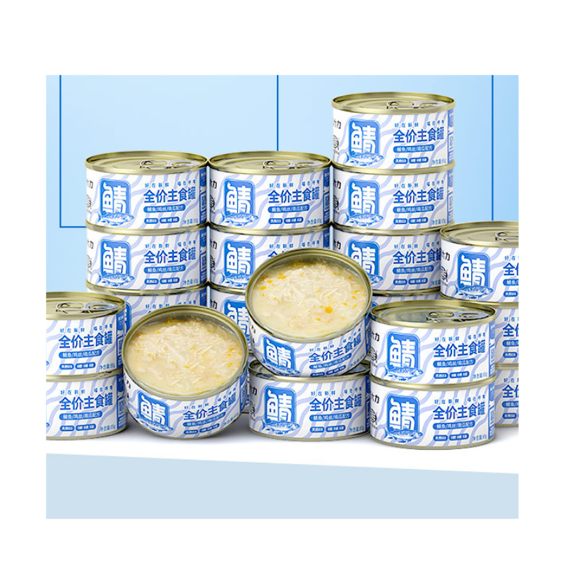 Pet Canned Food Factory - Best Selling Real Meat Fish Mousse