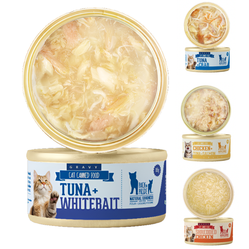 Canned Cat Food Manufacturer - Factory Direct 85g 170g White Meat