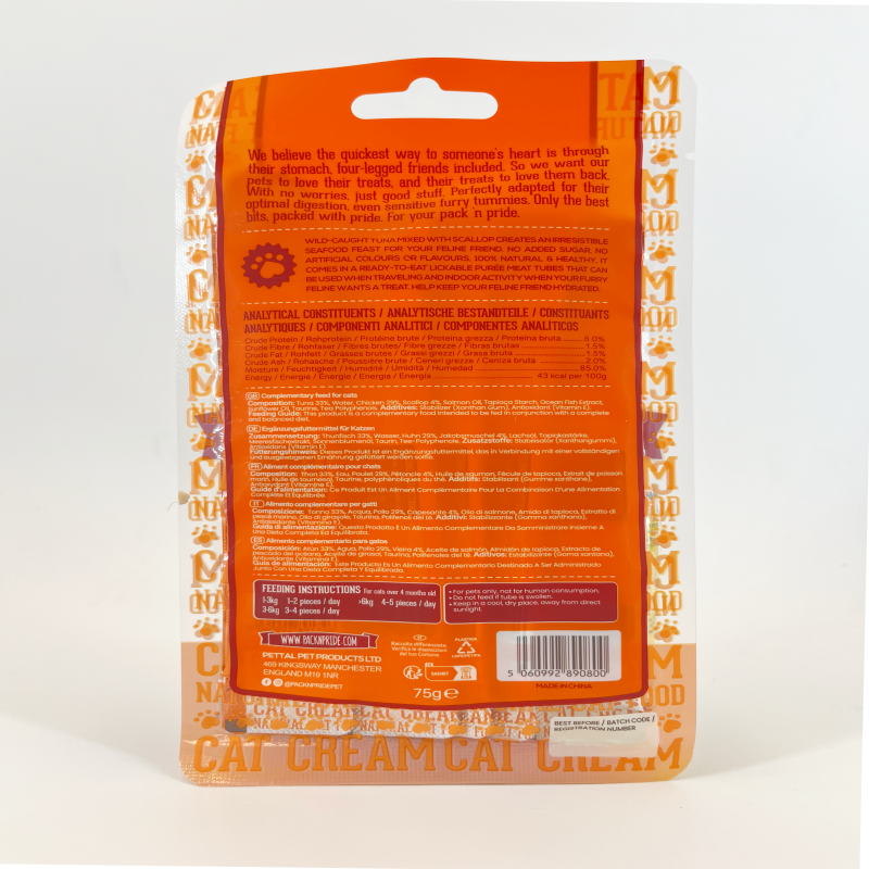 Cat Tubes Factory - Scallop Flavored Tuna Chicken Broth