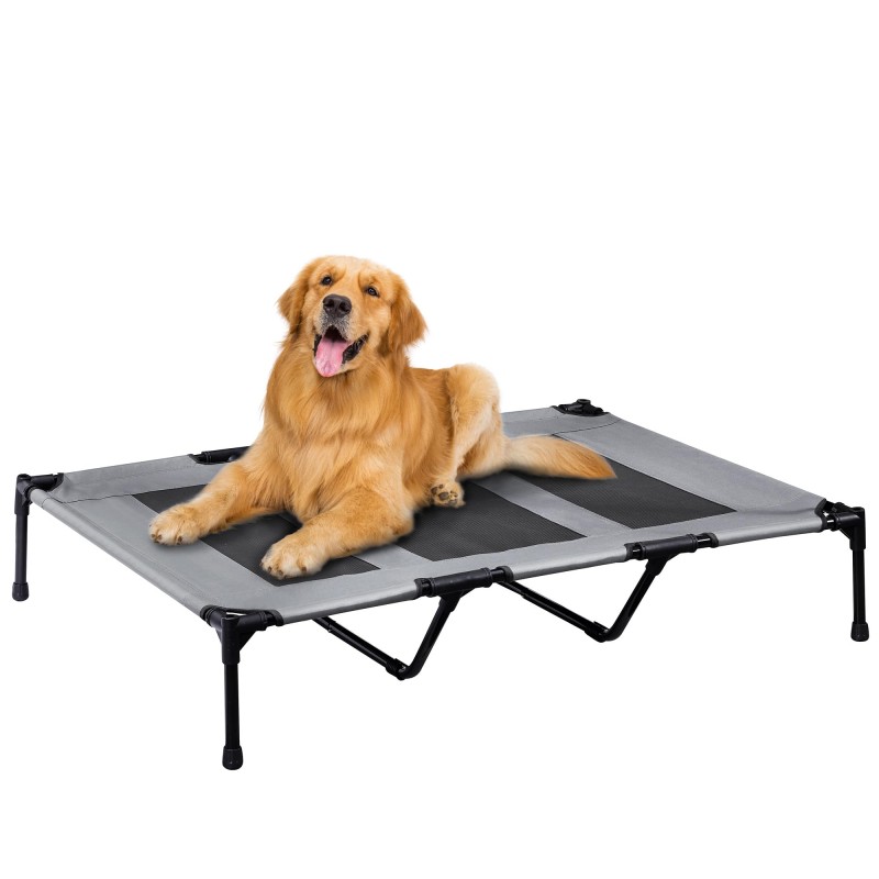 Elevated Dog Bed Supplier - Outdoor Durable Oxford Fabric Textilene Mesh Metal Frame Indoors Dog Bed