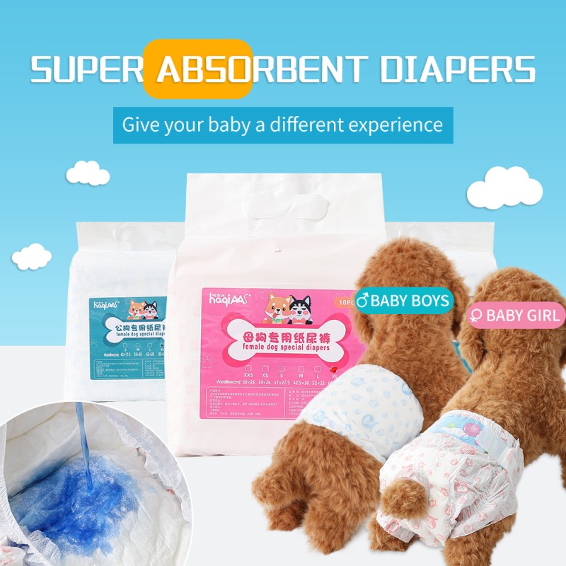 Pet Diapers Manufacturer - Manufacturer Direct Supply Strong Adsorption Leak Proof Puppy Diapers