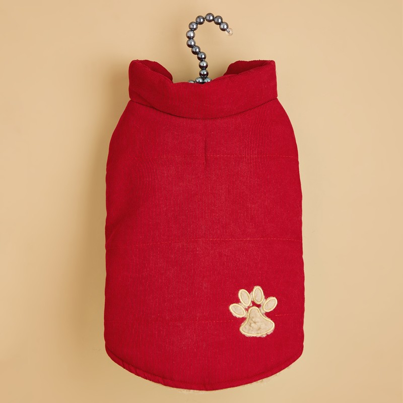 Dog Clothes Factory - 2 Layers Fleece Lined Warm Jacket Winter Cold Weather Windproof Padded Puppy