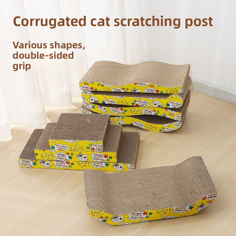 Cat Scratching Board Supplier - Bestseller Wholesale Modern Wood Bed Corrugated Paper Catnip Toy