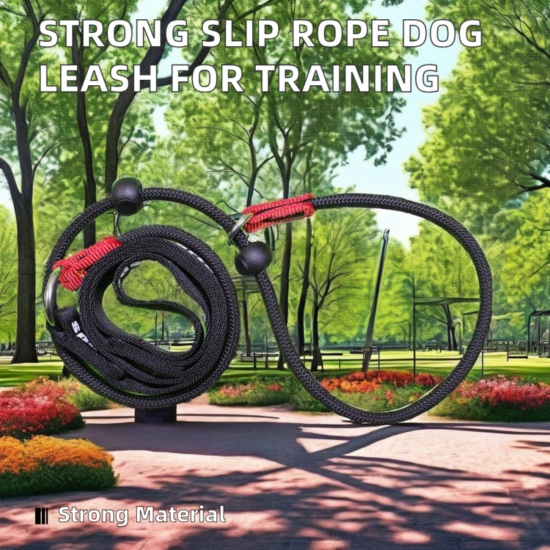 Dog Leash Factory - Luxury Solid Pattern Slip Rope Lead Medium Large Dogs No Pull Training Feature