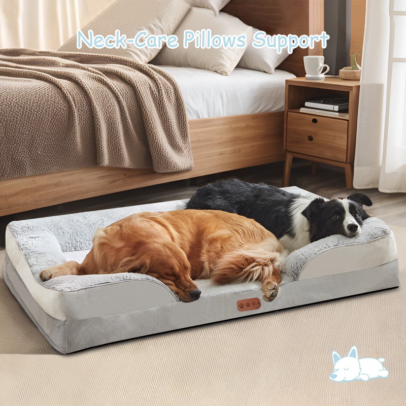 Pet Bed Supplier - Modern Anti-Stress Orthopedic Memory Foam Factory Customized Funny Rectangle