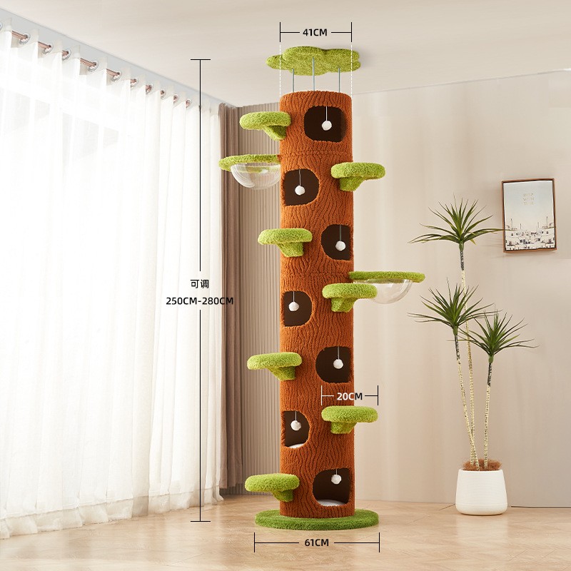 Cat House Manufacturer - Custom Luxury With Scratcher Mat Climbing Frame Tree-Hole Eco-Friendly Stylish