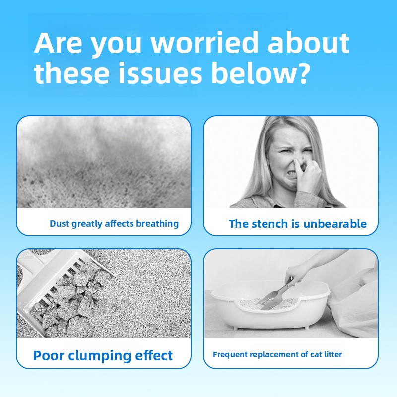 Cat Litter Supplier - Manufacturer Wholesale Dust-Free Tapioca Mixed Activated Carbon Tofu Clumping Sand