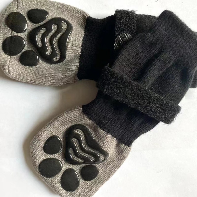 Pet Socks Supplier - Dogs Cat Anti-Slip Socks Paw Protector Cotton Socks Grip Knit Socks