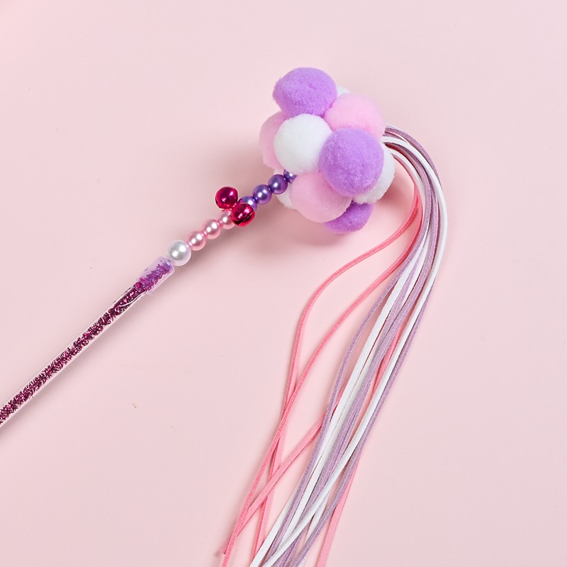 Cat Stick Supplier - Low Price Wholesale Color Mixed Bag Non-Toxic Interactive Teasing Stick
