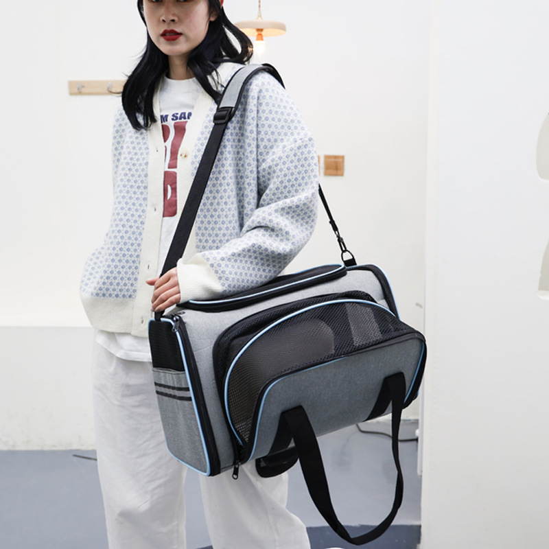 Pet Backpack Supplier - Open Top Oxford Material Fashionable Chest Crossbody Portable Outdoor Breathable Shoulder