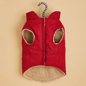 Dog Clothes Factory - 2 Layers Fleece Lined Warm Jacket Winter Cold Weather Windproof Padded Puppy