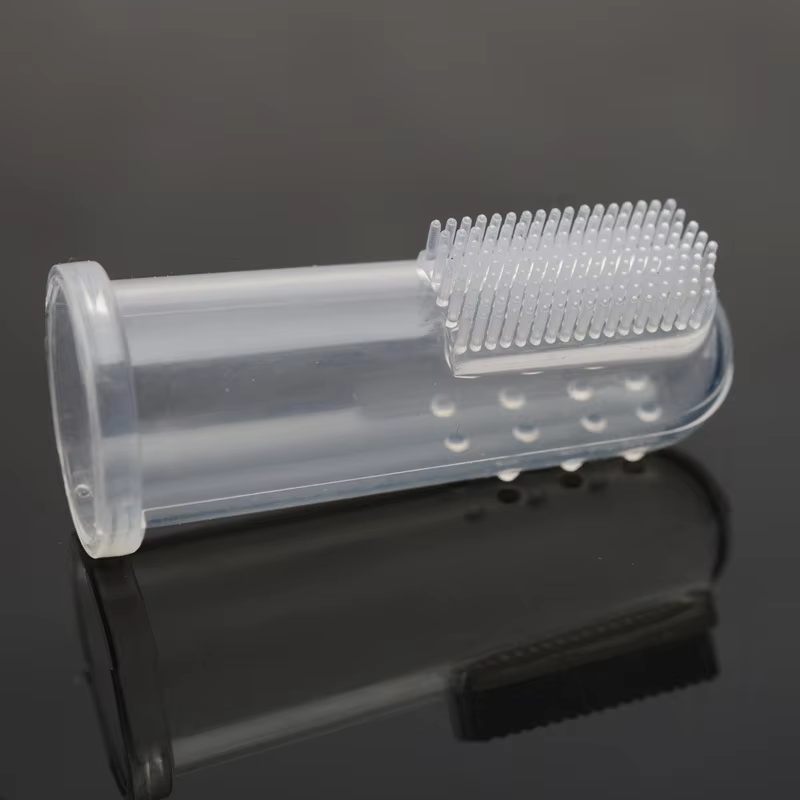 Pet Toothbrush Supplier - Hot Selling Convenient Safe Silicone Finger Cots for Cats Toothbrushes