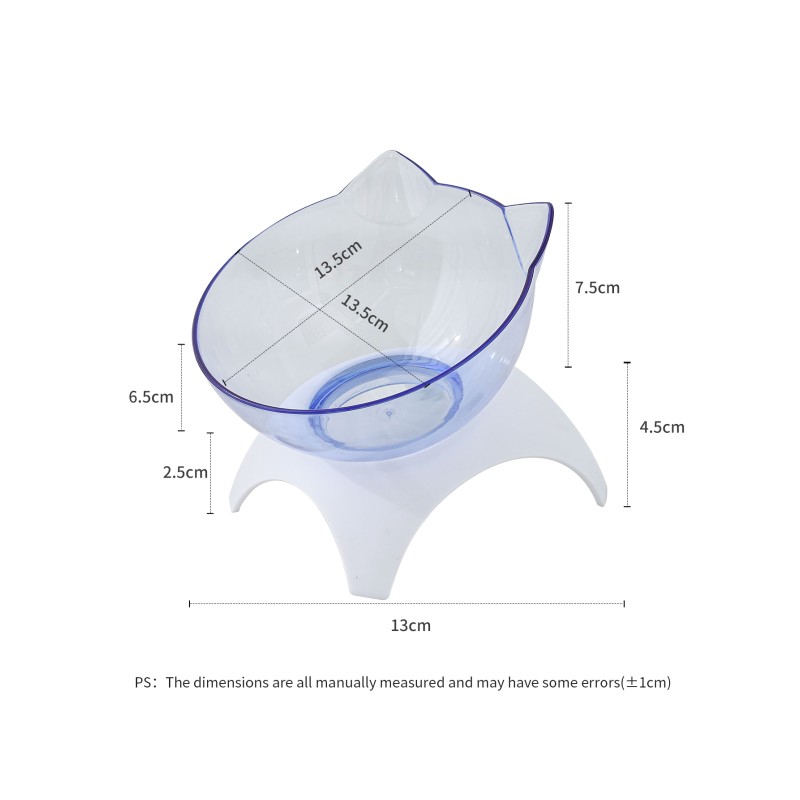 Cat Bowl Supplier - Low Price Sale Durable Transparent Eco-Friendly Safe Elevated Feeding Bowl