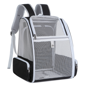 Cat Carrier Backpack Supplier - Breathable Polyester Pet Bag Zipper Closure Expandable Folding School