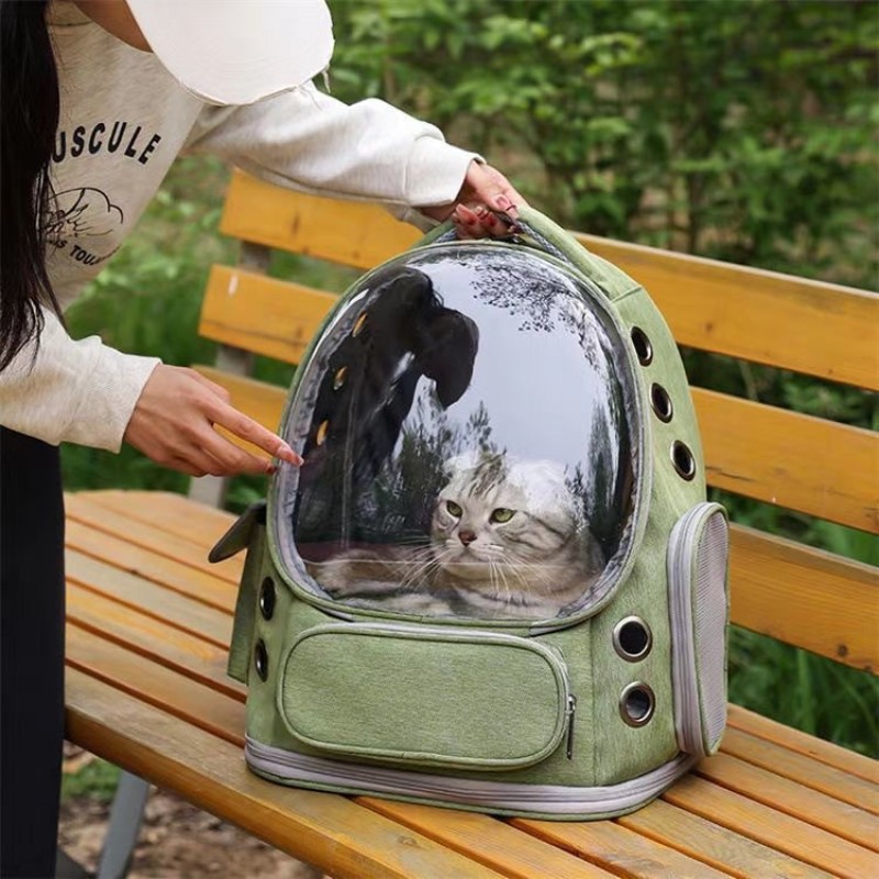 Pet Backpack Factory - Breathable Waterproof Oxford Transparent Portable Eco-Friendly Travel Bag Outdoor