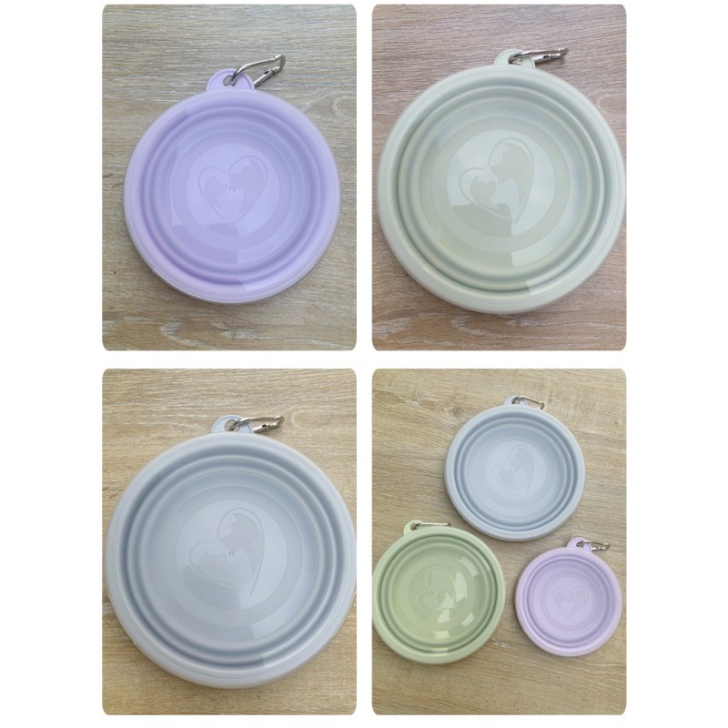 Collapsible Pet Bowl Factory - Factory Low MOQ Collapsible Silicone Outdoor Foldable Portable Feeders