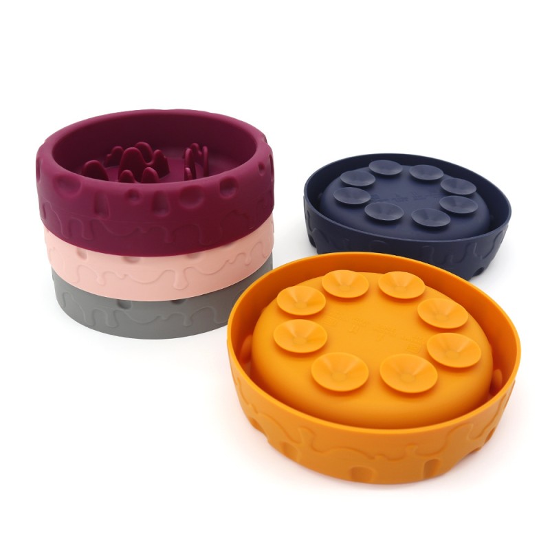Silicone Dog Bowl Supplier - Wholesale New Design Eco-Friendly Water Food Slow Feeder Portable