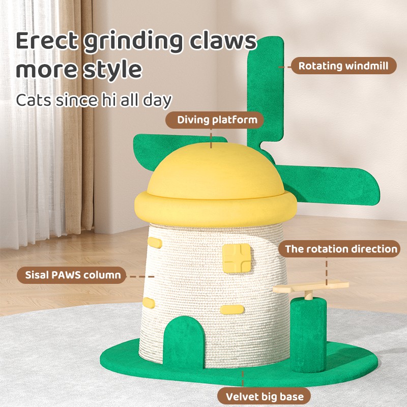 Cat Climbing Frame Manufacturer - Creative Interesting Cactus Carrot Safe Stable Cat Climbing Frame