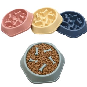 Pet Bowl Manufacturer - Durable Slow Feeder Eco-friendly Pp Non-slip Anti-choke Slow Eating Licking