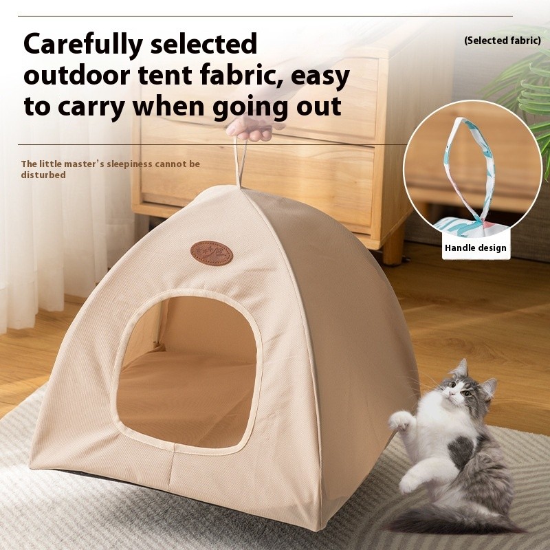 Pet Tent Supplier - Eco-friendly Small Medium Summer Cool Breathable Cute Solid Pattern Universal House