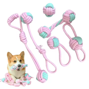Dog Chew Toy Supplier - Wholesale Custom Rubber Bite Resistant Dog Rope TPR Toy Tooth Cleaning Interactive