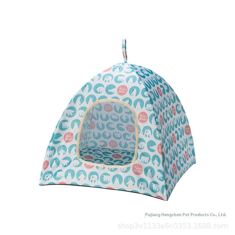 Pet Tent Supplier - Eco-friendly Small Medium Summer Cool Breathable Cute Solid Pattern Universal House