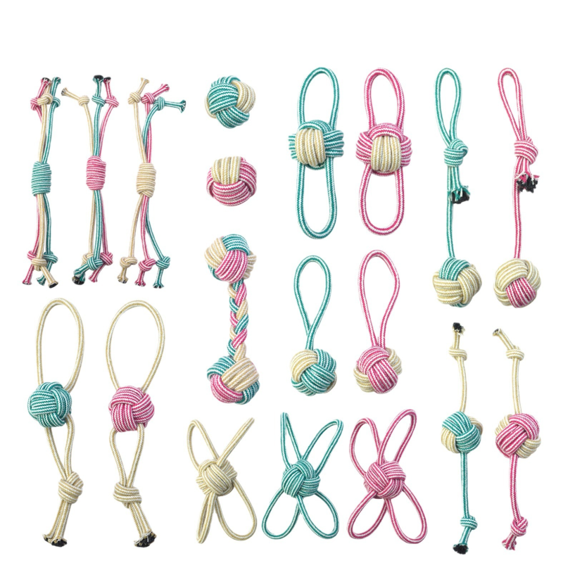 Dog Chew Toy Supplier - Wholesale Custom Rubber Bite Resistant Dog Rope TPR Toy Tooth Cleaning Interactive