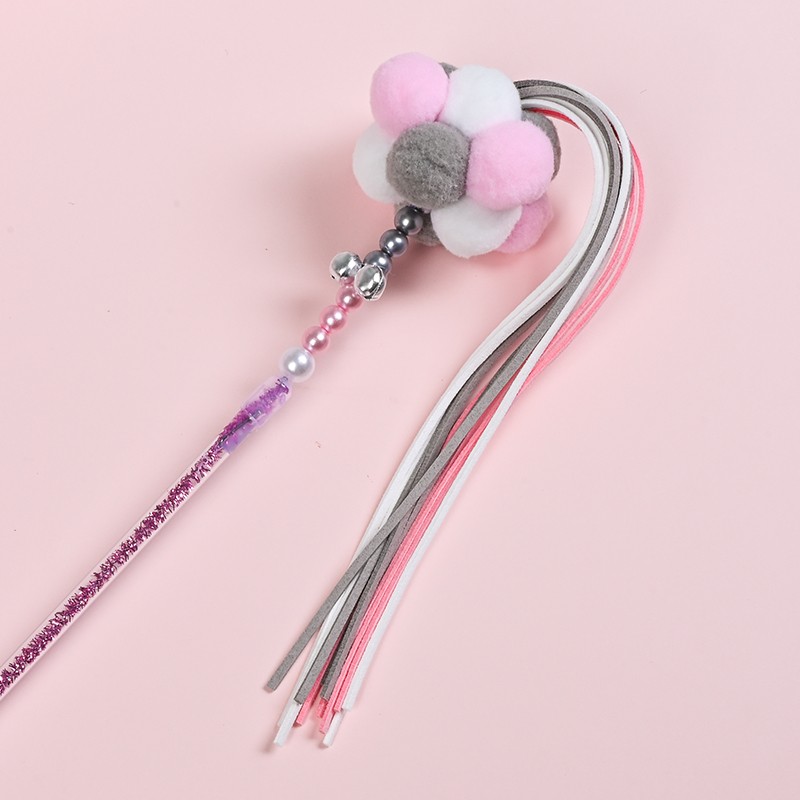 Cat Stick Supplier - Low Price Wholesale Color Mixed Bag Non-Toxic Interactive Teasing Stick