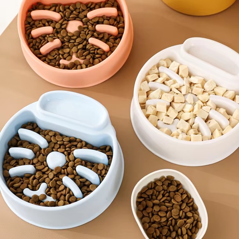 Pet Bowls Factory - High Quality Environmentally Friendly Design Recycled Plastic Colorful Slow Eating