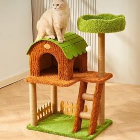 Cat House Manufacturer - Custom Luxury With Scratcher Mat Climbing Frame Tree-Hole Eco-Friendly Stylish