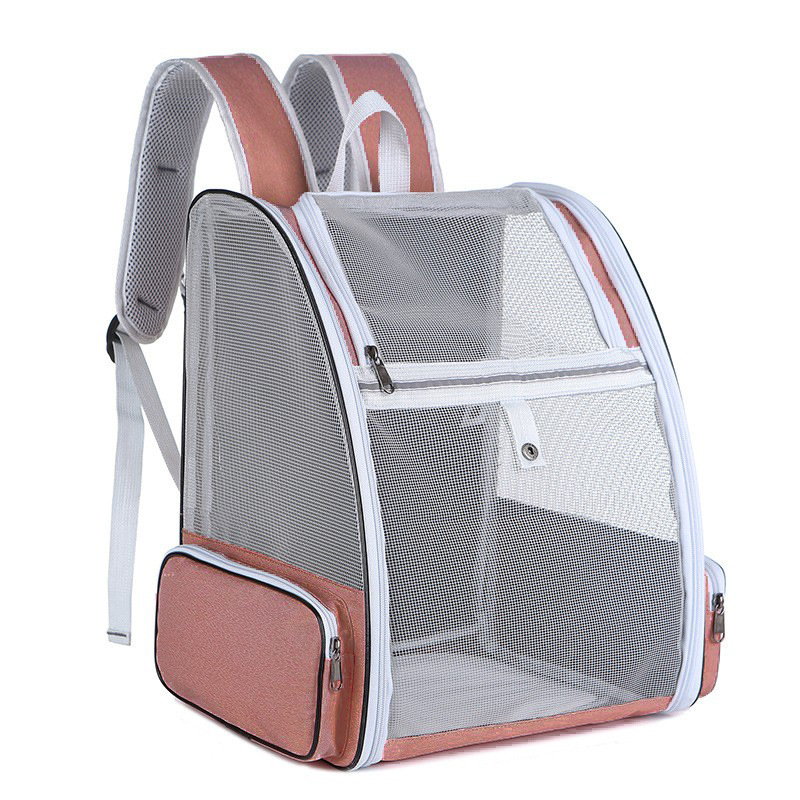 Cat Carrier Backpack Supplier - Breathable Polyester Pet Bag Zipper Closure Expandable Folding School
