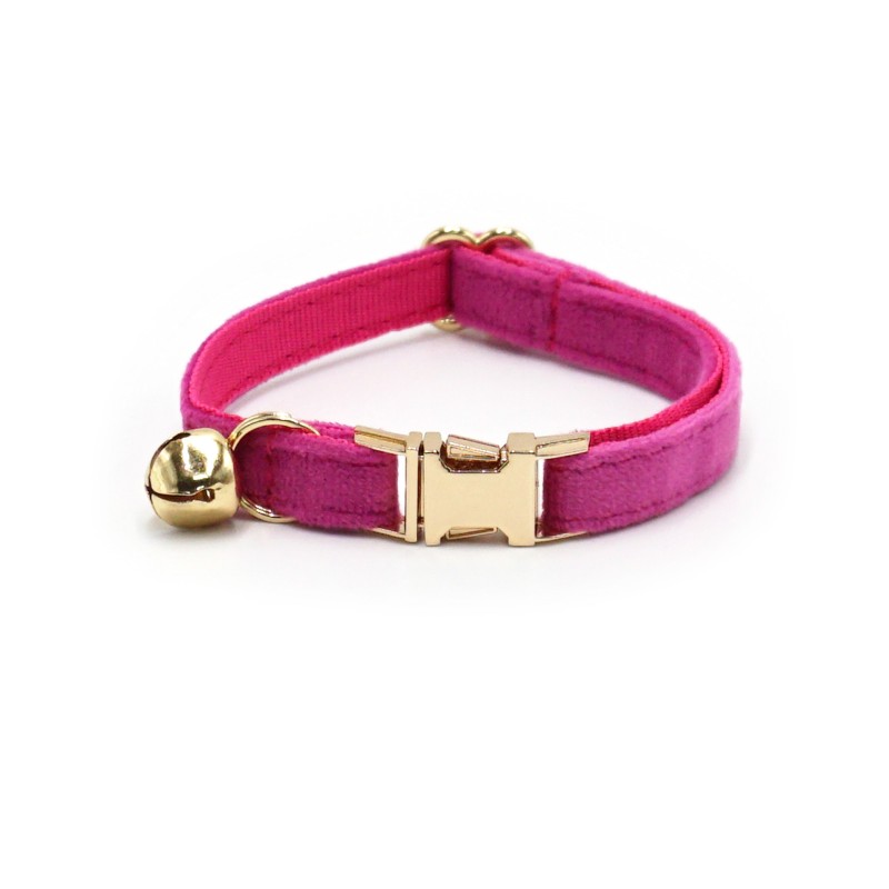 Cat Collar Supplier - Best Selling Velvet Custom Classic Colorful Buckle Cozy Handmade Collar