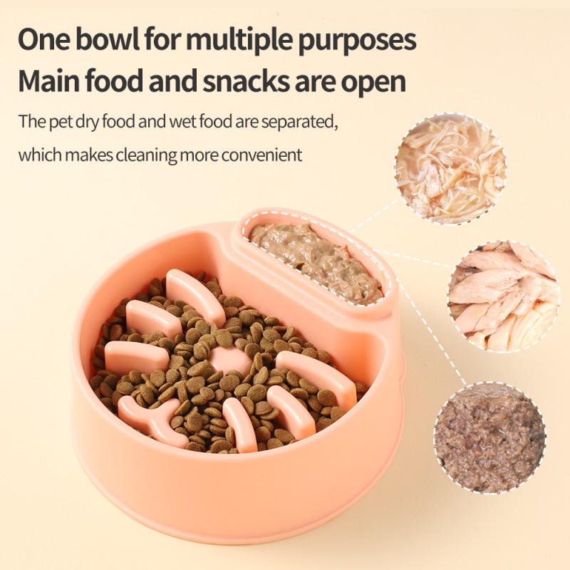 Pet Bowls Factory - High Quality Environmentally Friendly Design Recycled Plastic Colorful Slow Eating