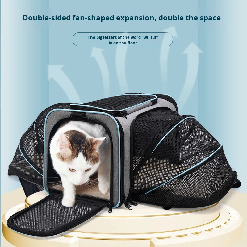 Pet Backpack Supplier - Open Top Oxford Material Fashionable Chest Crossbody Portable Outdoor Breathable Shoulder